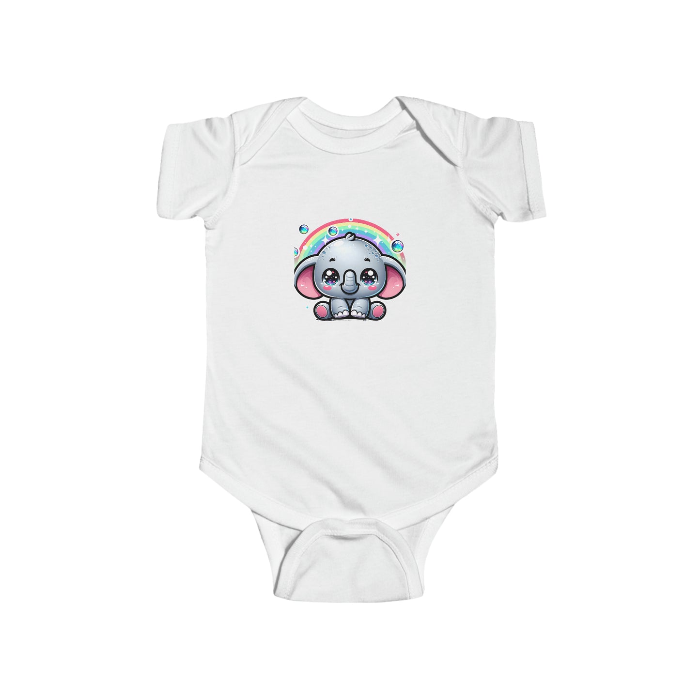 Rainbow Elephant Infant Bodysuit