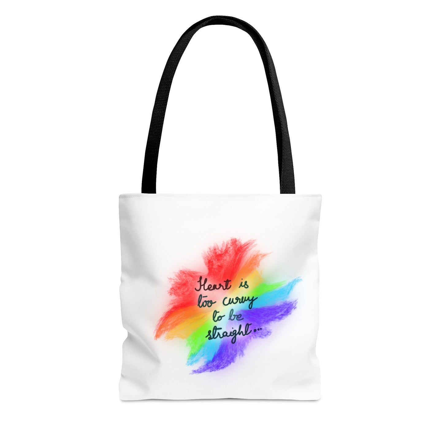 Curvy Heart Tote Bag