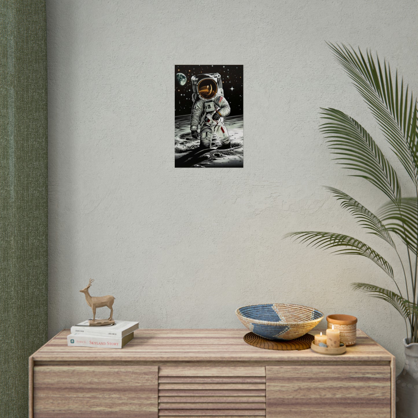 Lunar Explorer Reflection Poster