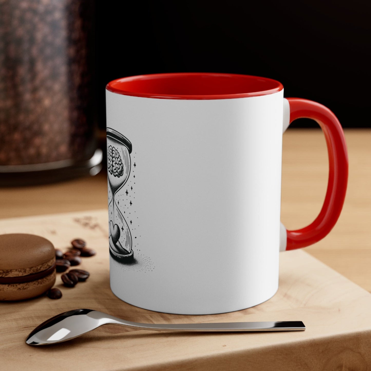 Mindful Love Hourglass Mug Mug Printify 