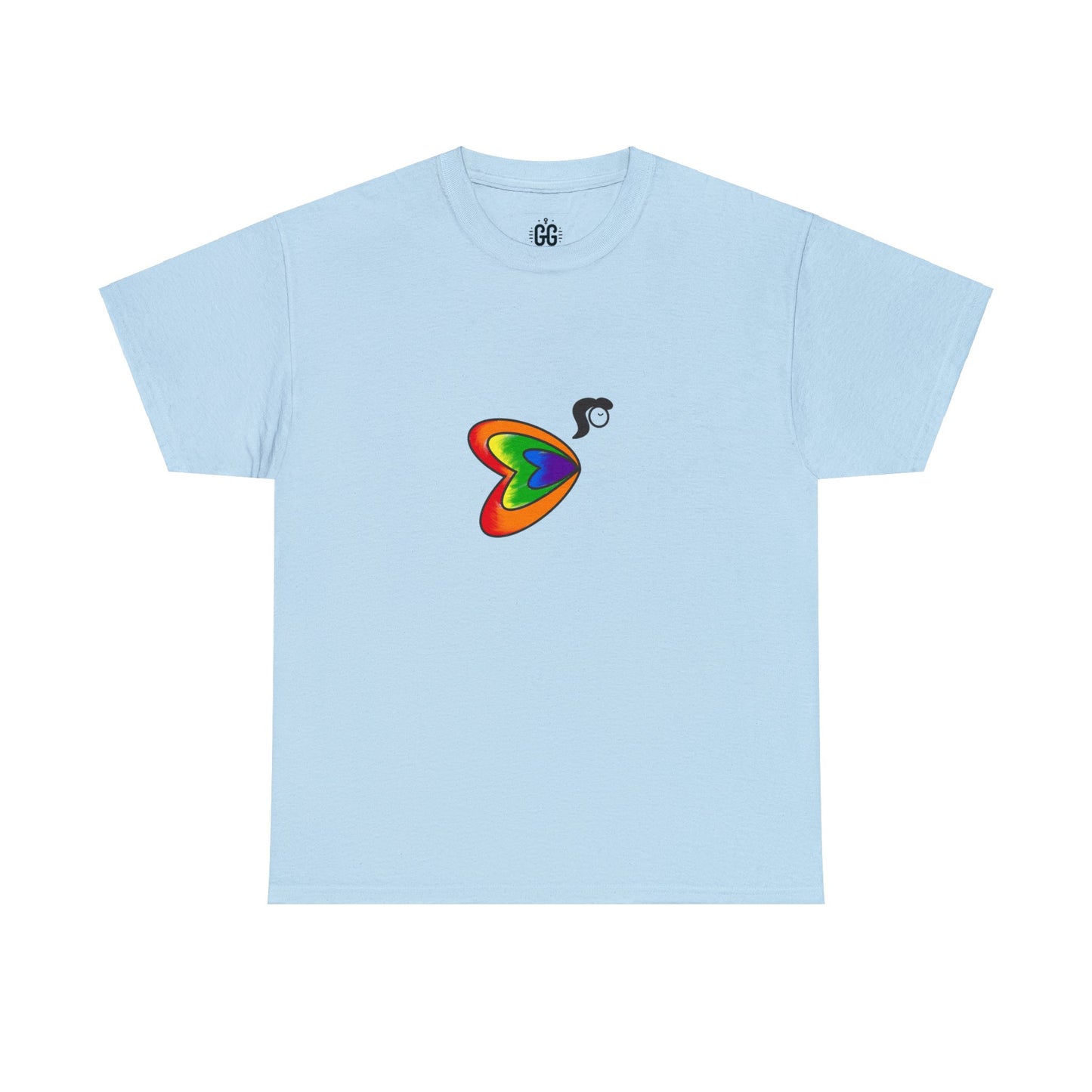 Vibrant Abstract Heart Tee