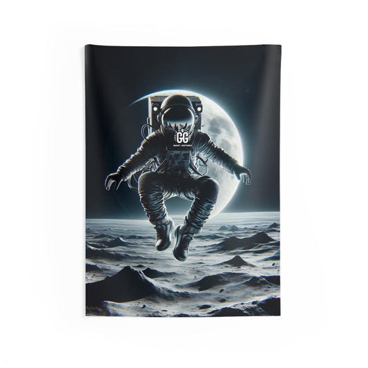 Lunar Astronaut Levitation Tapestry