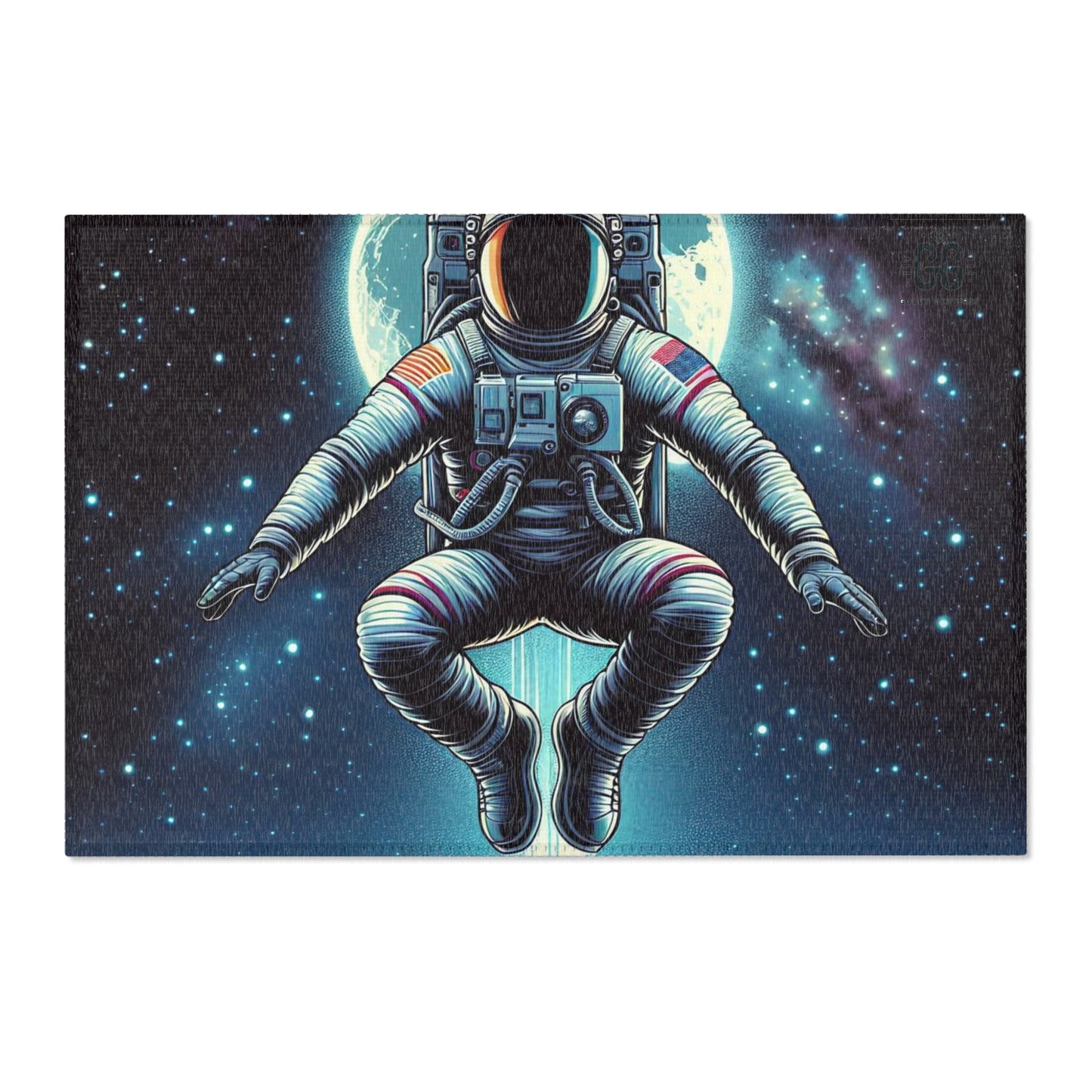 Cosmic Astronaut Area Rug