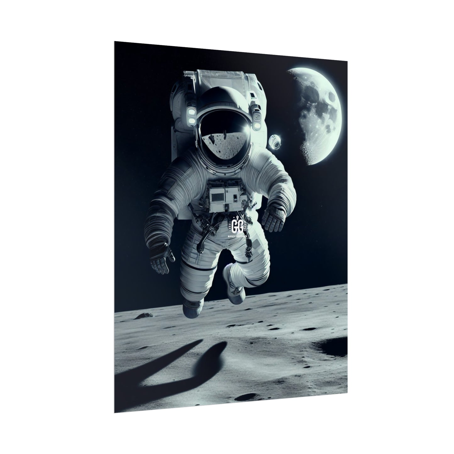 Lunar Leap Astronaut Poster