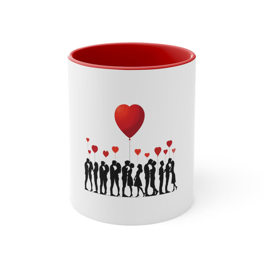 Love Silhouette Accent Mug