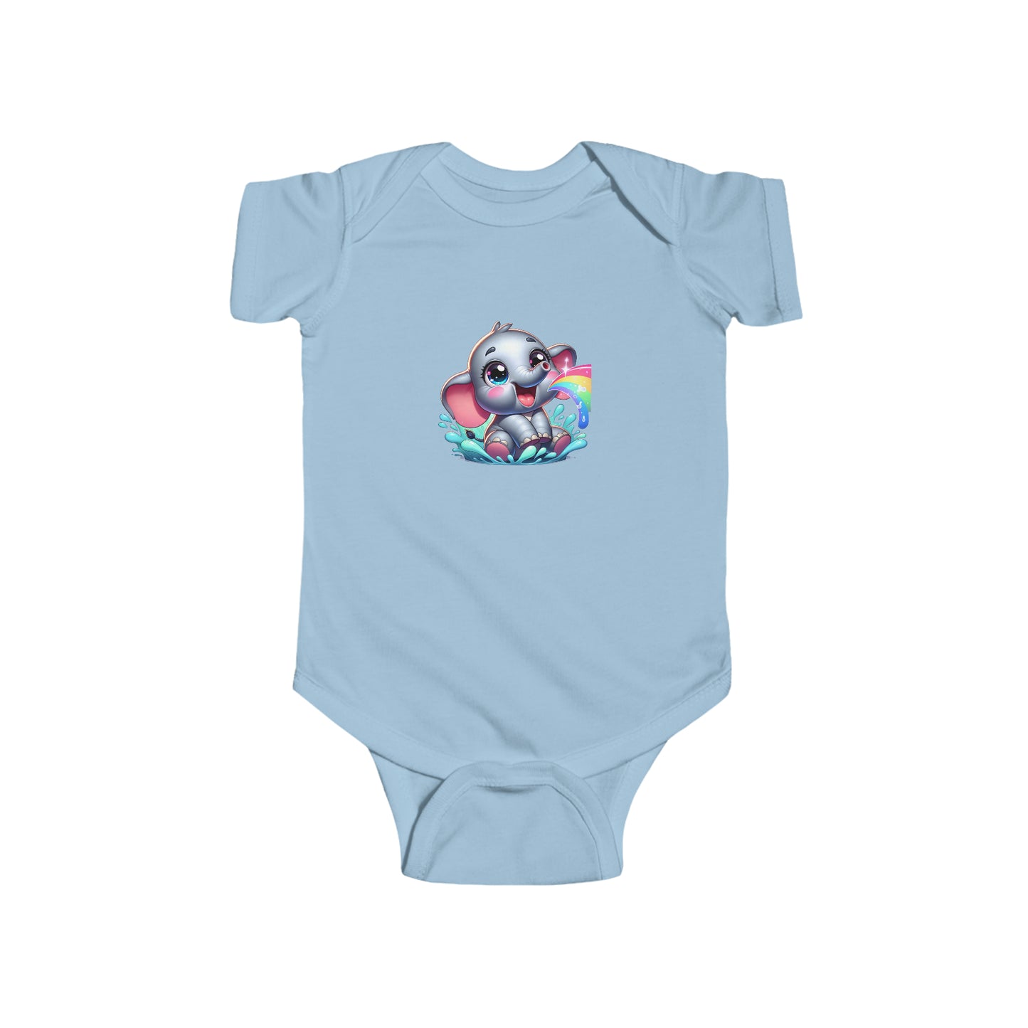 Rainbow Splash Elephant Bodysuit