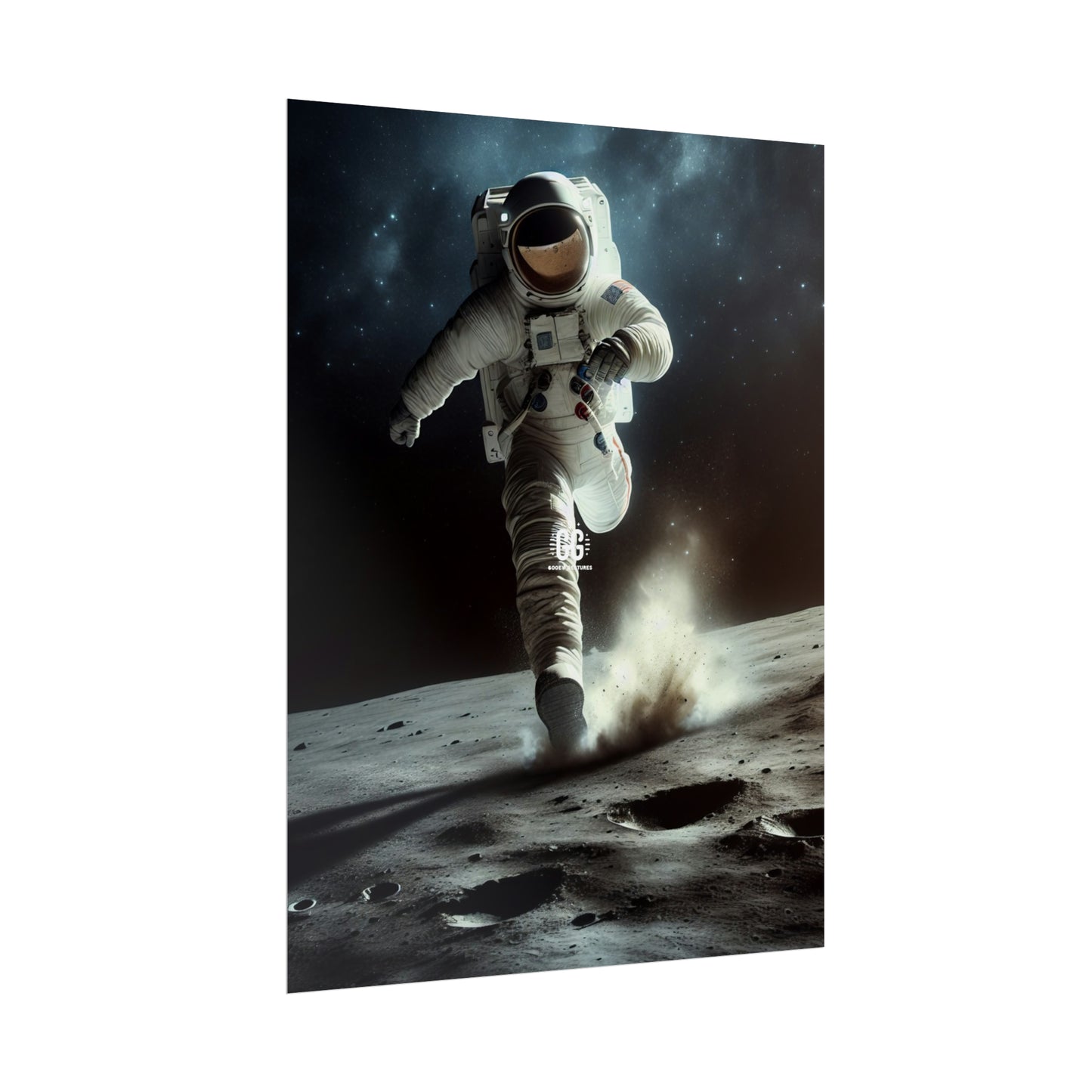 Lunar Leap Astronaut Poster