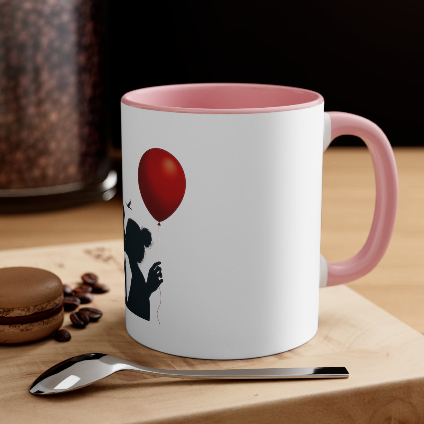 Romantic Silhouette Balloon Mug