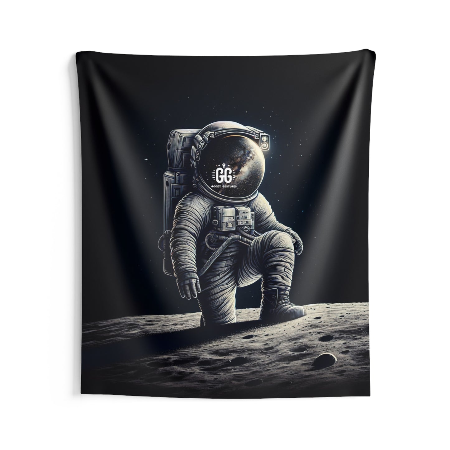 Cosmic Reflection Astronaut Tapestry