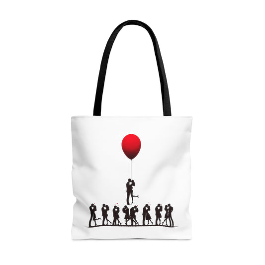 Love Balloon Silhouette Tote