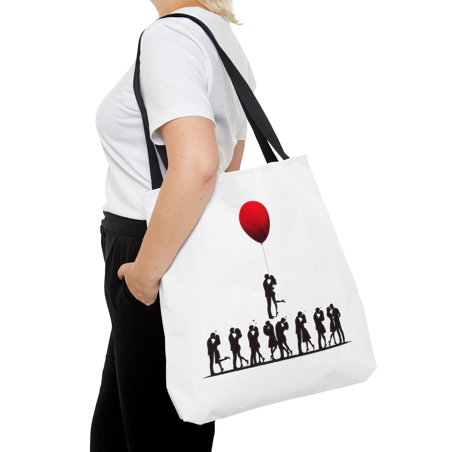 Love Balloon Silhouette Tote