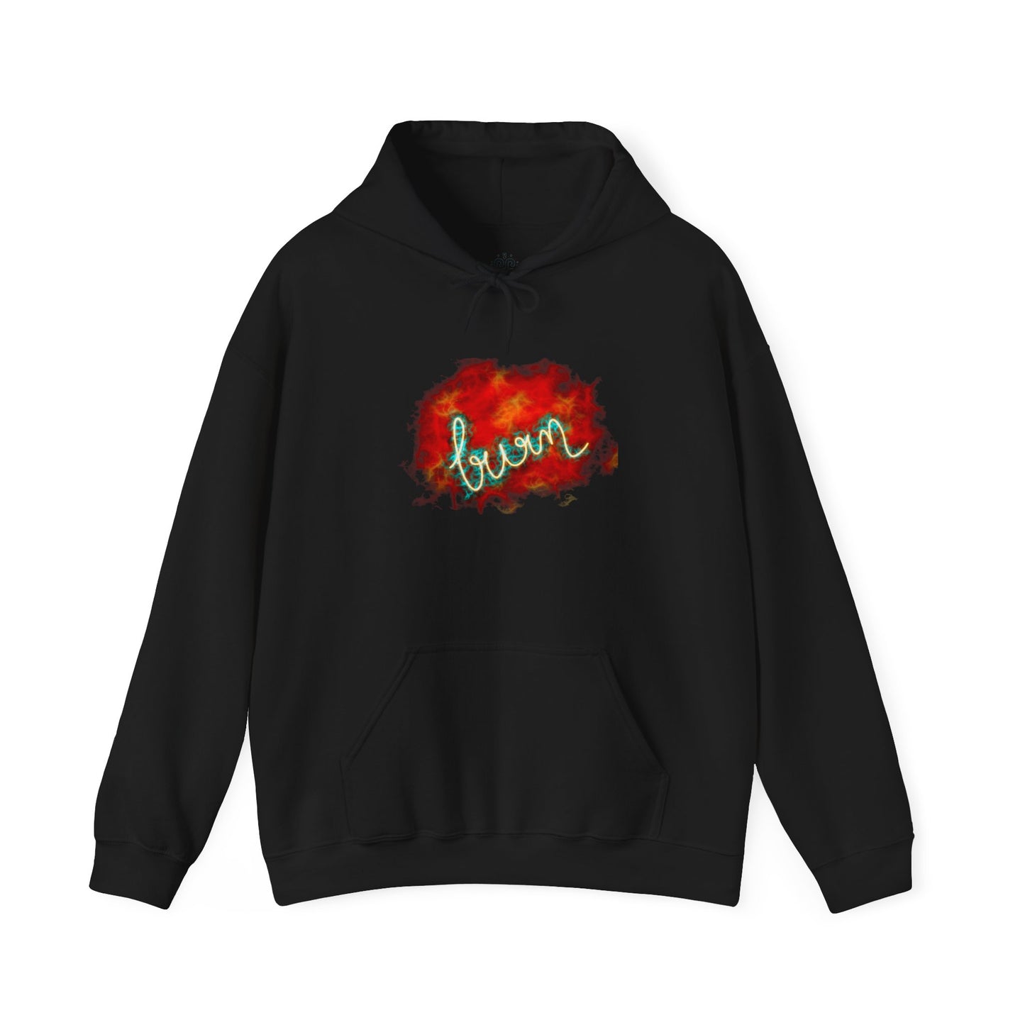 Fiery Neon Script Hoodie