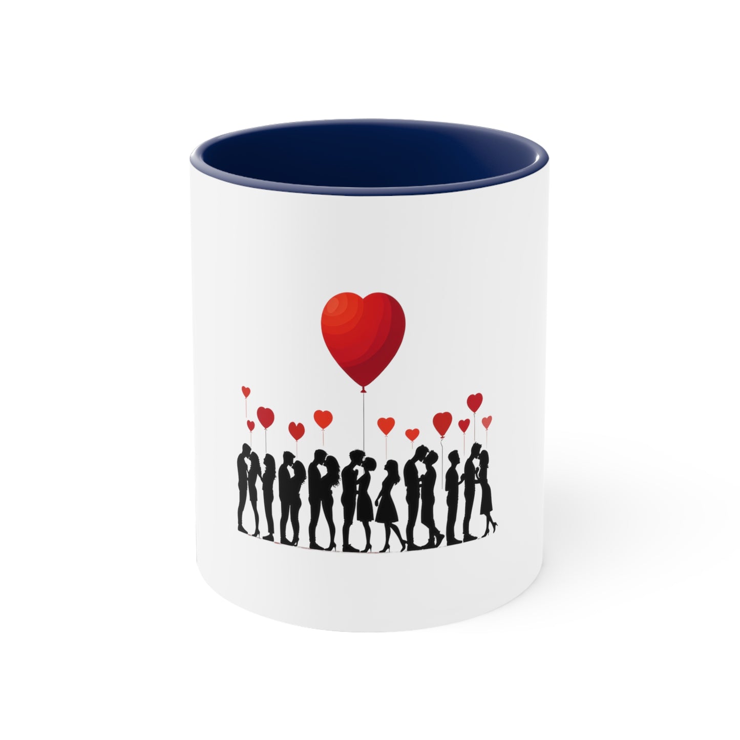 Love Silhouette Accent Mug