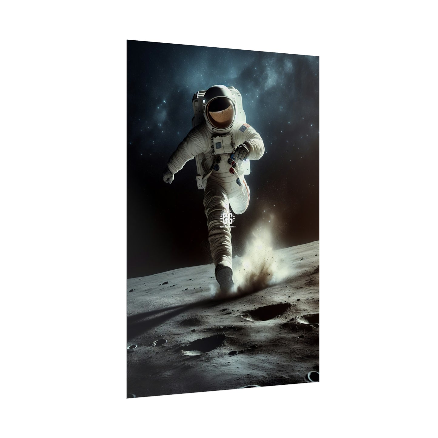 Lunar Leap Astronaut Poster