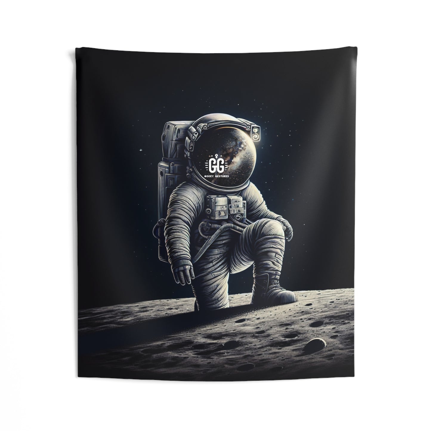 Cosmic Reflection Astronaut Tapestry