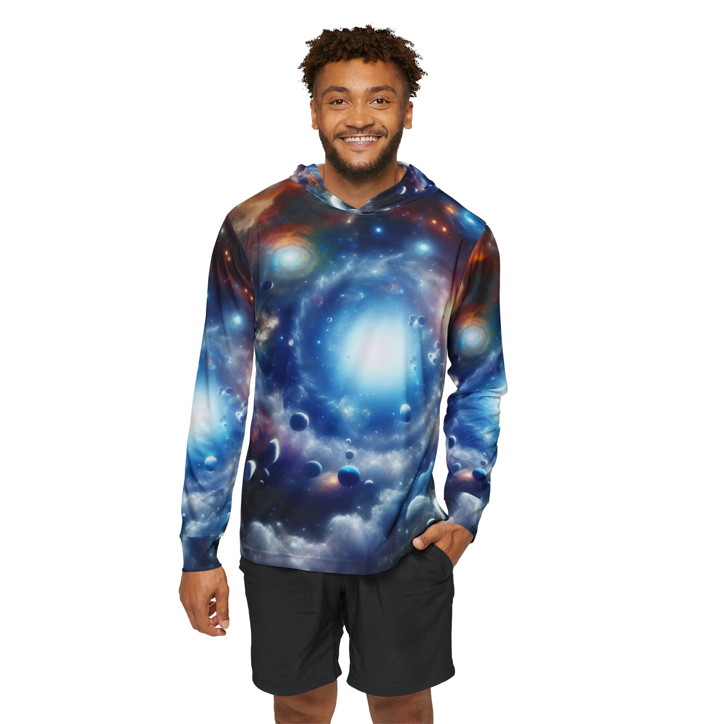 Cosmic Vortex Athletic Warmup Hoodie