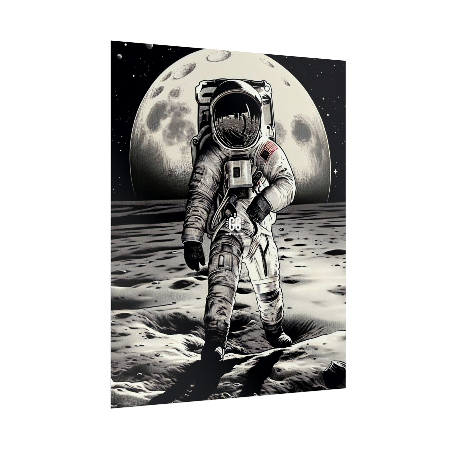 Lunar Explorer Vintage Poster