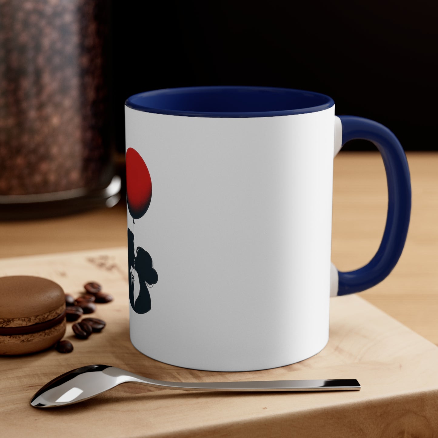 Balloon Kiss Accent Mug