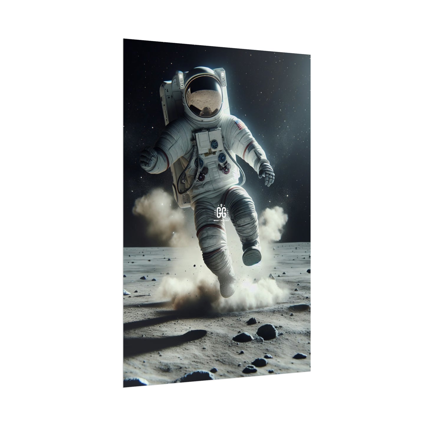 Lunar Leap Astronaut Poster