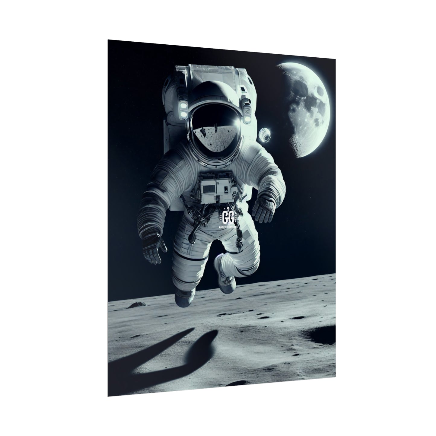 Lunar Leap Astronaut Poster