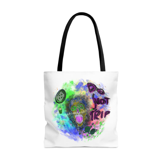 Psychedelic Skull Tote