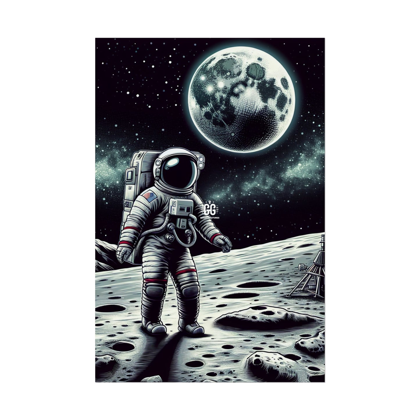 Lunar Explorer Poster