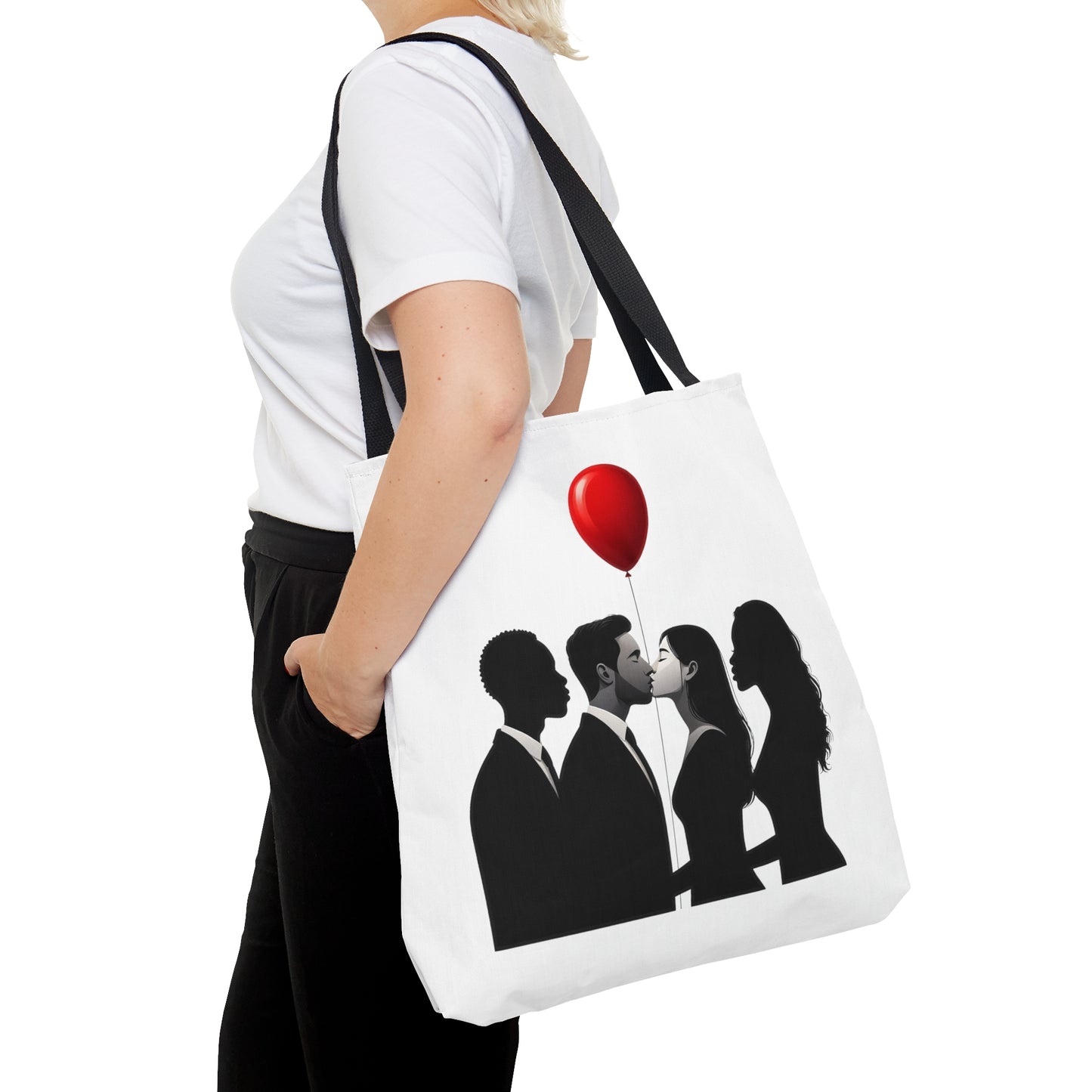 Balloon Kiss Tote Bag