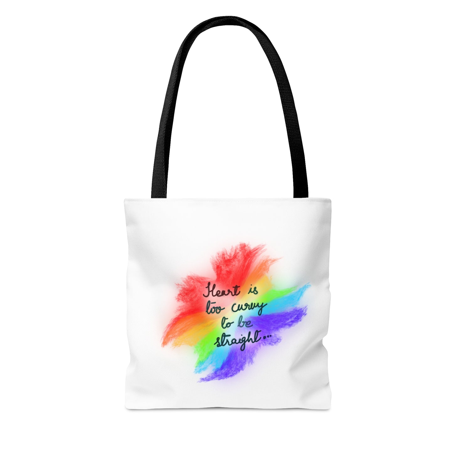 Curvy Heart Tote Bag