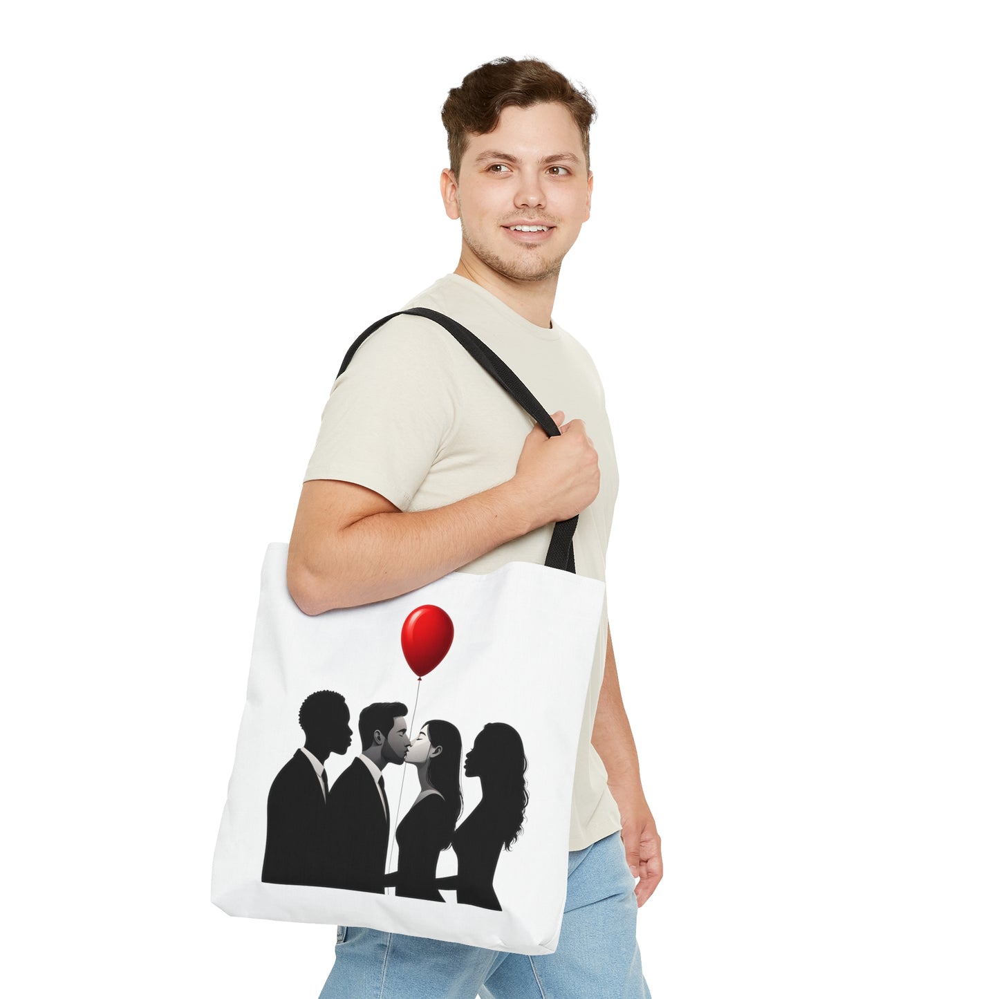 Balloon Kiss Tote Bag