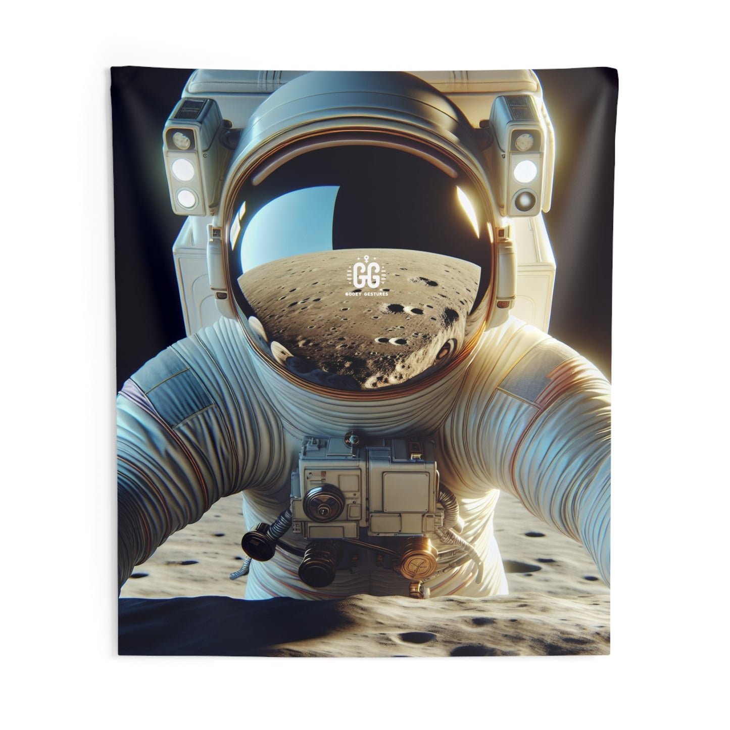 Lunar Explorer Reflection Tapestry