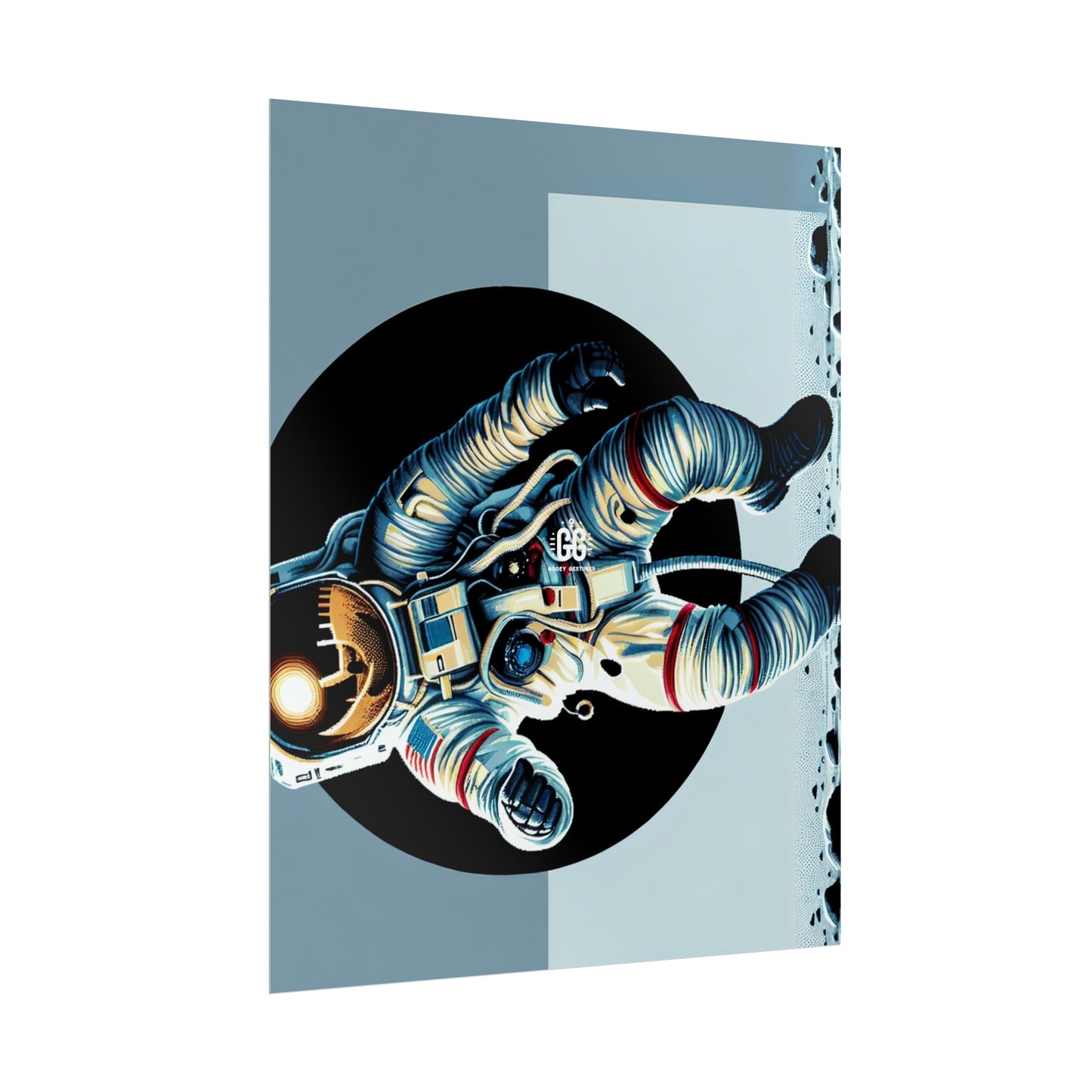 Astronaut Cosmic Voyage Poster