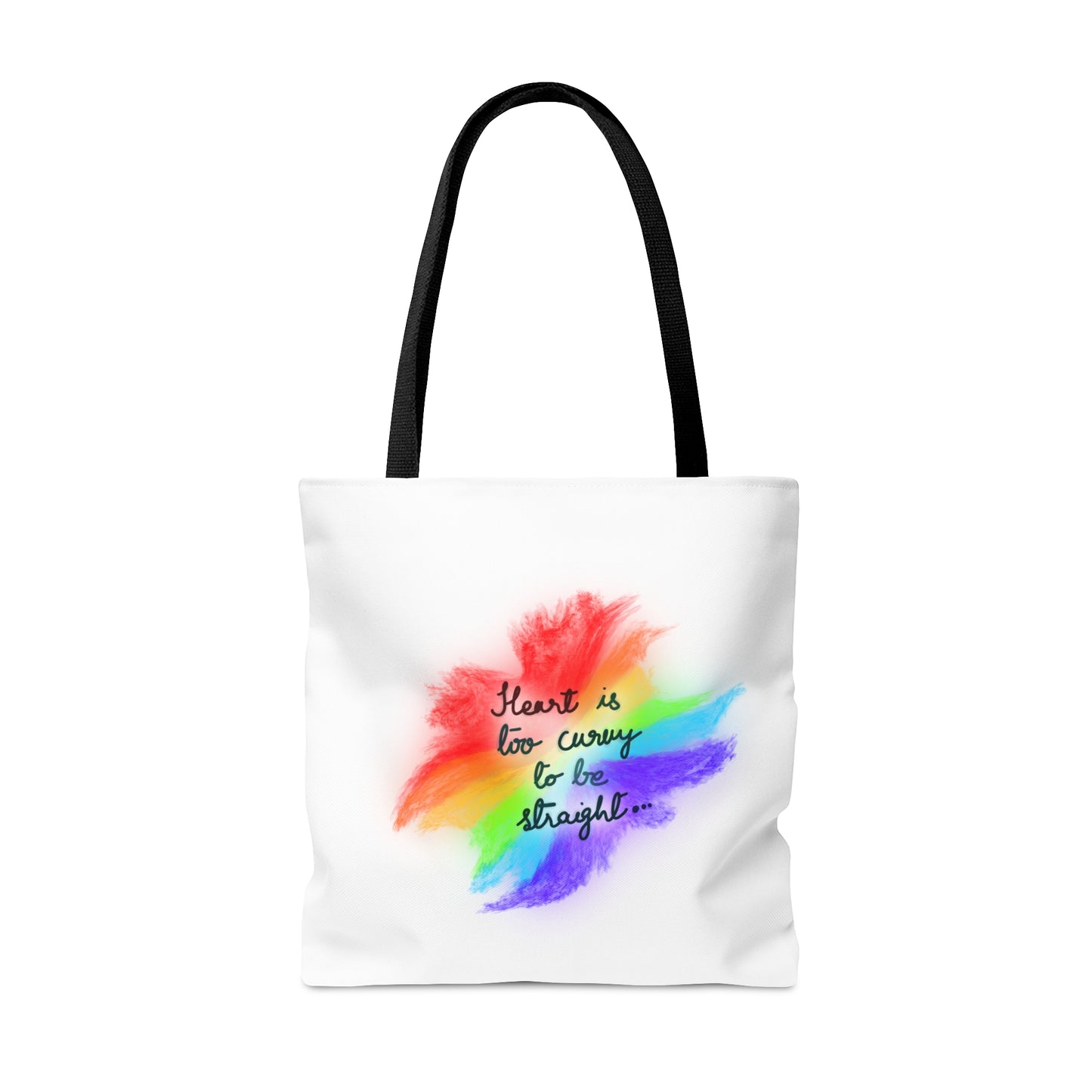 Curvy Heart Tote Bag