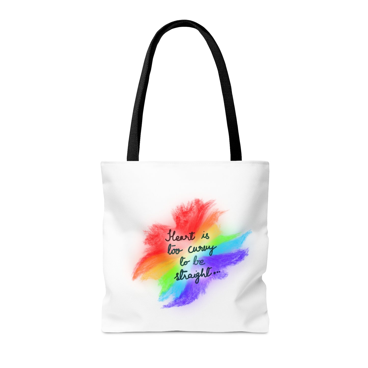 Curvy Heart Tote Bag