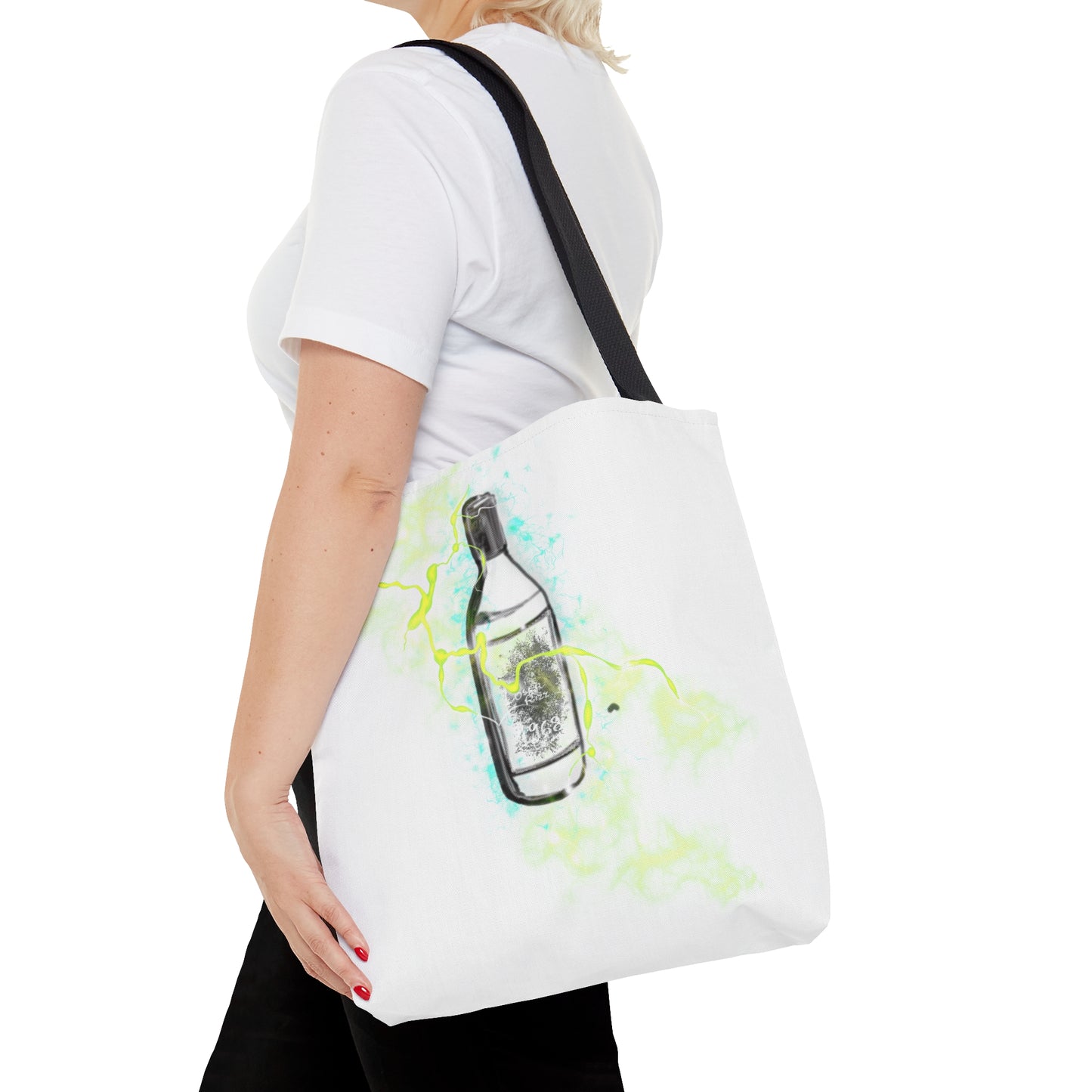 Neon Splash Wine Tote