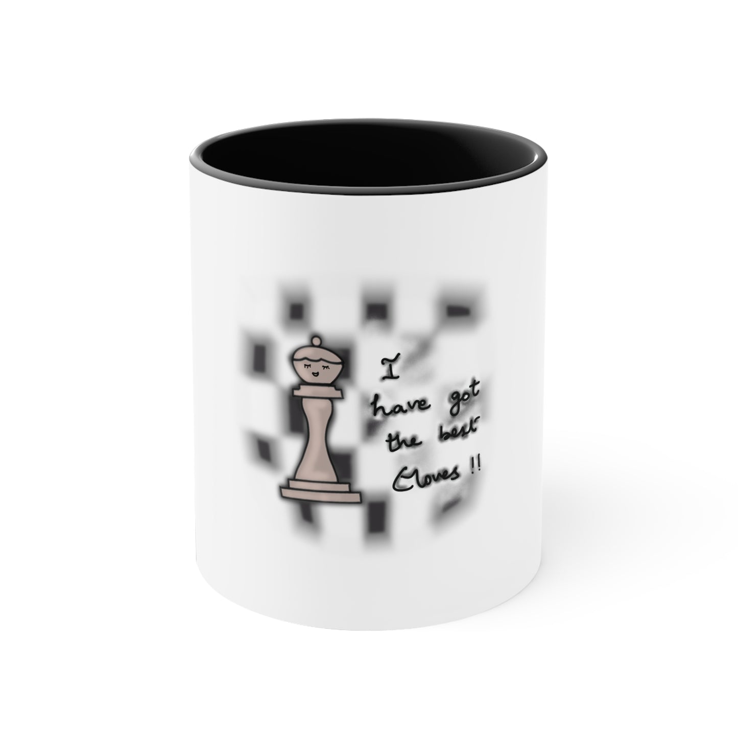 Chess Glove Humor Mug