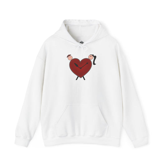 Winking Heart Clock Hoodie